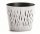 Vaso da fiori Prosperplast 26,2 cm x 26,2 x 22,2 cm diametro 15,8 cm plastica bianca