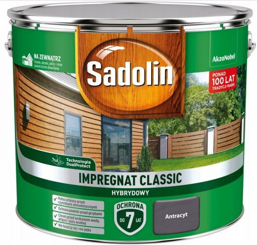 Sadolin Impregnante per legno antracite 9 l