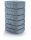  Serbatoio per acqua piovana Prosperplast Tower Stone 500 l 130 x 77,5 cm grigio