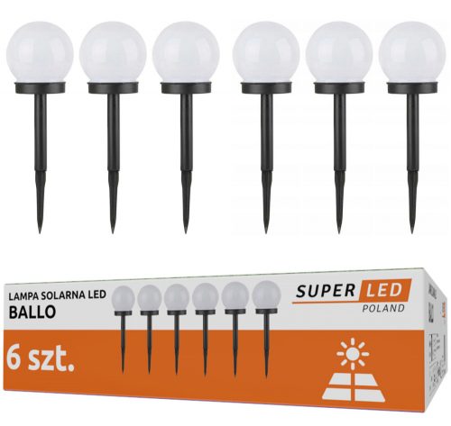  Lampada solare SuperLED, bianca, 34 cm, 6 pz.