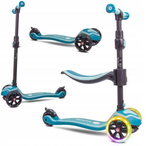  SCOOTER A TRE RUOTE IN EQUILIBRIO PER BAMBINI 3in1