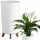  Vaso da fiori Deco4Home 20 cm x 20 x 36,6 cm diametro 20 cm plastica bianca