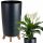  Vaso da fiori Deco4Home 24 cm x 24 x 45 cm diametro 24 cm in plastica antracite