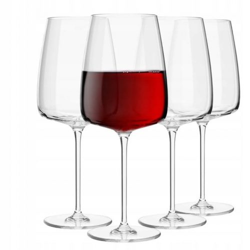 Bicchieri vino rosso Krosno Modern trasparenti 600ml 4 pz.