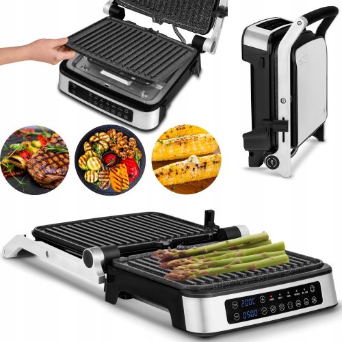  Griglia pieghevole Zeegma Grill Chef 2100 W, argento