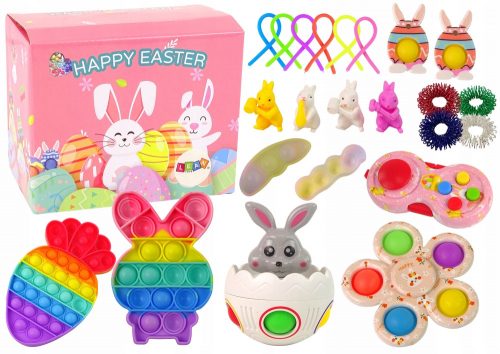  Easter Fidget Toys Pop It Set 25 pezzi