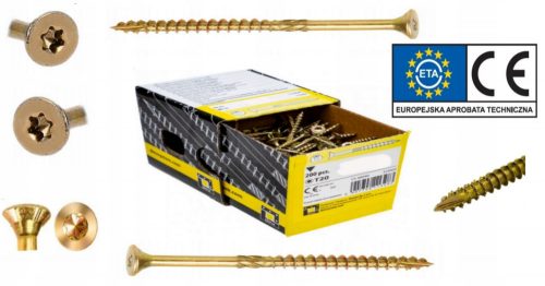 Viti per carpenteria testa svasata 6x100 TORX 100 pz