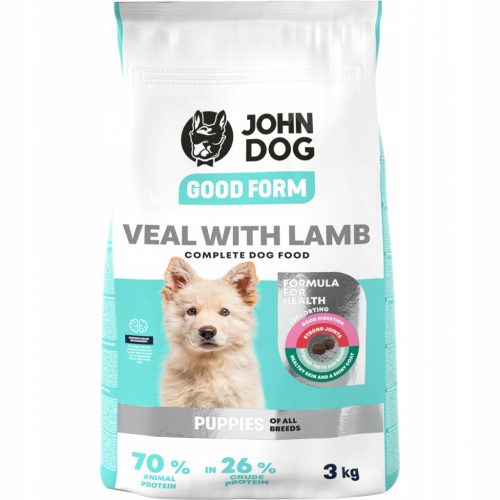  John Dog Good Form cucciolo di vitello agnello 3 kg