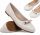  -%% Ballerine Scarpe COMMUNION Ballerine da bambina BIANCHE, ecopelle, taglia 34