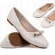  -%% Ballerine Scarpe COMMUNION Ballerine da bambina BIANCHE, ecopelle, taglia 34