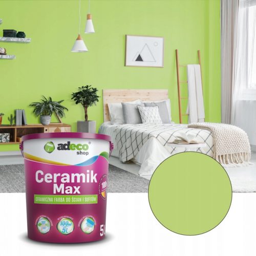 Pittura ceramica per pareti e soffitti Adeco Ceramik Max 5 l bianco