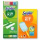 Kit Swiffer Flat Mop Mop 27 cm + Kit Swiffer Duster con 4 ricambi