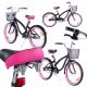  Bicicletta Tomabike Platinum Pink Black 20" Nera, Rosa