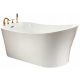 Vasca da bagno ovale in acrilico Essente B-Line, scarico centrale, 170 x 80 cm