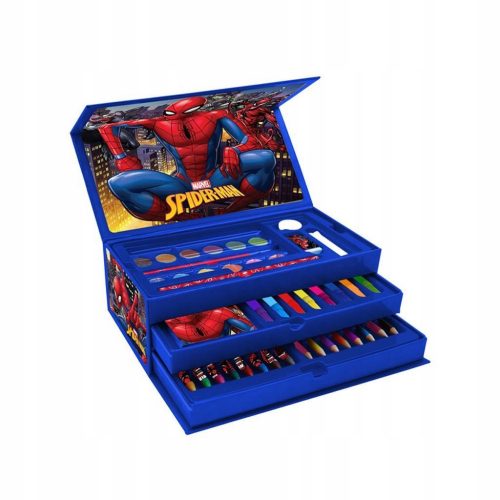  Set artistico in una custodia, pastelli Spiderman