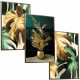 POSTER IMMAGINI CON CORNICE 50x40 CORNICE ORO MONSTERA