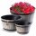  KADAX VASO DA FIORIERA GARDEN POWER 23+30+40cm GRIGIO