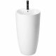 Lavabo da terra ovale Rea White