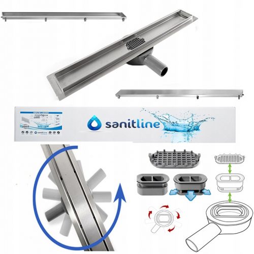 Scarico lineare Sanitline 80 cm