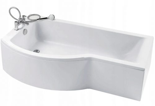 Vasca da bagno asimmetrica in acrilico Ideal Standard KHEOPS scarico laterale 170 x 90 cm