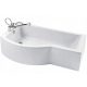 Vasca da bagno asimmetrica in acrilico Ideal Standard KHEOPS scarico laterale 170 x 90 cm