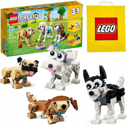  LEGO Creator 3113701 Cani carini 3in1 31137 + Sacchetto di carta LEGO