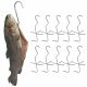 Ganci per fumare - Gancio affumicatore doppio per affumicare pesce Grillpal 25 mm 20,5 cm