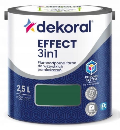  Pittura murale Dekoral al lattice 2,5 l, verde bottiglia opaco