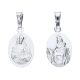  Medaglione in argento 925, scapolare battesimale double face