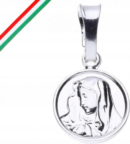  Medaglione in argento 925 cerchio Madonna Battesimo dei Santi come regalo ricordo