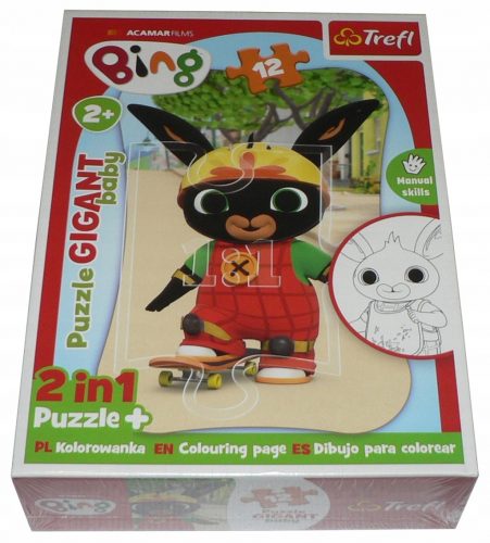  TREFL 12 Puzzle GIGANTE BABY 40x60 cm - BING - 2in1