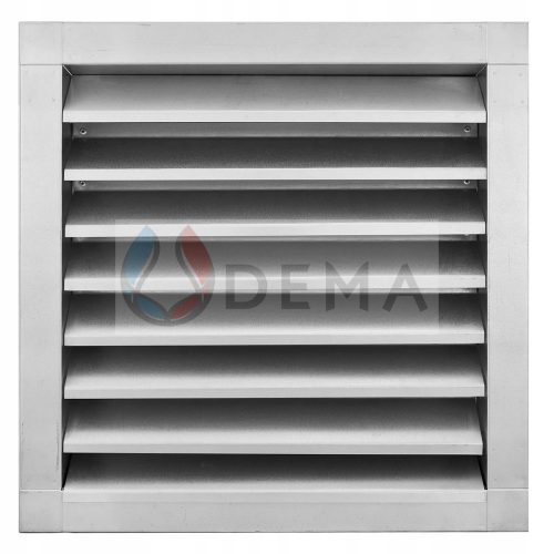 Griglia di ventilazione Aspirazione/scarico Dema silver