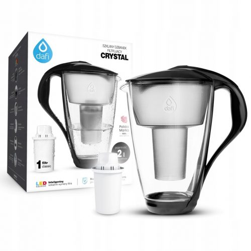  Caraffa filtrante Dafi Crystal da 2 l argento/grigio