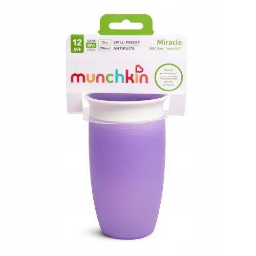  Munchkin Miracle 360 bottiglia viola 296 ml