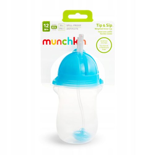  Tazza antigoccia Munchkin con cannuccia 207ml verde