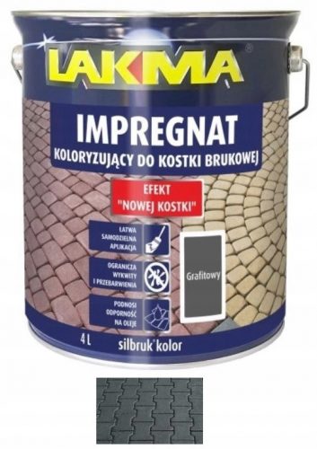  Lakma A2100684 impregnazione per pietre da pavimentazione, grafite, 4 l