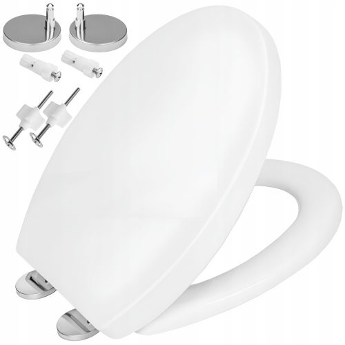 Sedile wc Aqui Classic, polipropilene bianco