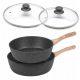  Set di padelle Konighoffer, nero, 4 pezzi