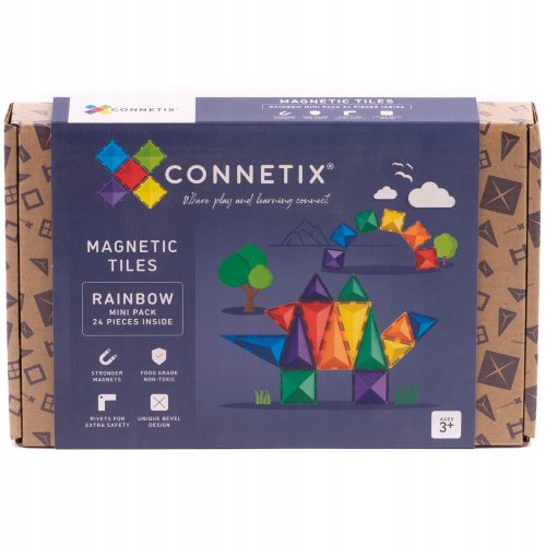  Blocchi magnetici Connetix Blocchi magnetici Connetix - Rainbow Mini Pack 24 pz. 24 pezzi