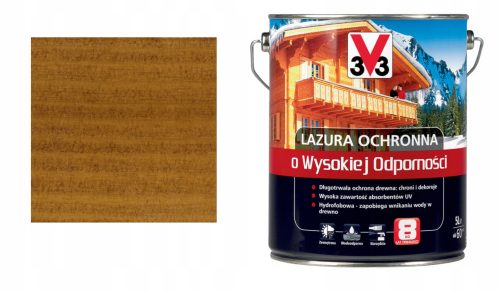 Vernice protettiva V33 37685 Rovere dorato 5 l