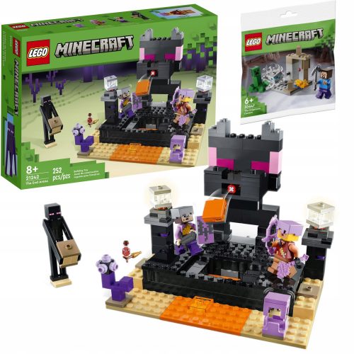  LEGO Minecraft 21242 Arena della Fine + LEGO Minecraft 30647 Grotta di gocciolamenti