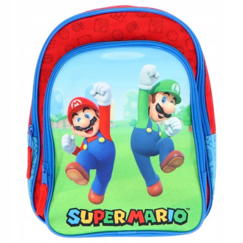  Zaino asilo multiscomparto Super Mario Undercover per ragazzi, ragazze Sfumature di blu, Multicolore