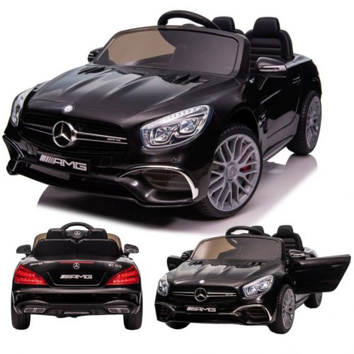  Auto a batteria Mercedes SL65 S Nera Auto Elettrica per Bambini