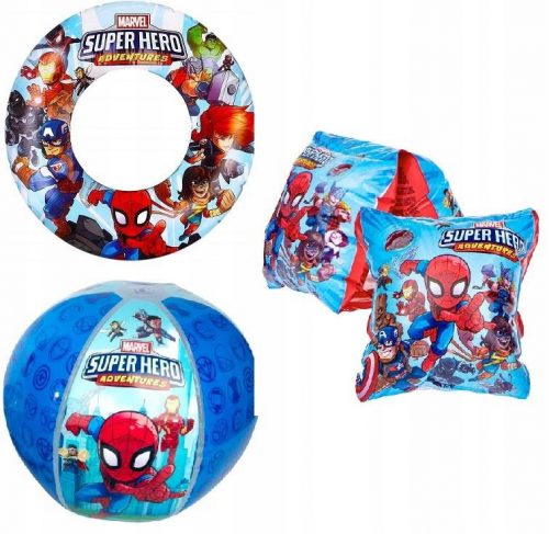 PISCINA CERCHIO DI SFERE CON MANICHE A FARFALLA SPIDERMAN MARVEL