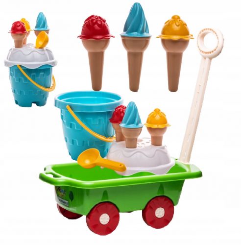 CARRELLO CON MANICO, PALA GRANDE, SECCHIELLO, STAMPI GELATO