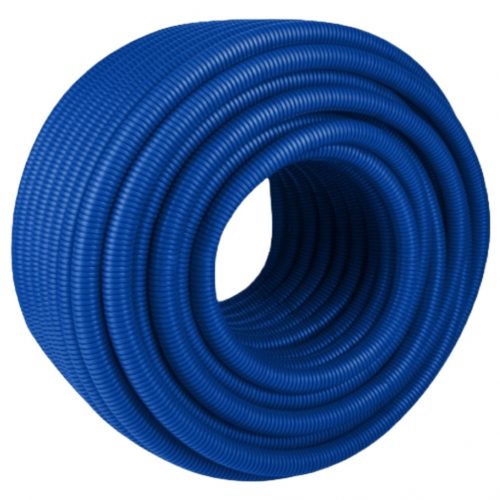  TUBO CORRUGATO CONSUMAZIONE BLU COPERTURA 25/21 50m