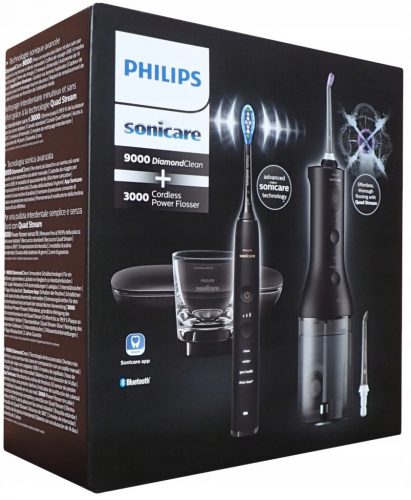  Set Philips Sonicare DiamondClean 9000 HX3866/43, spazzolino + irrigatore