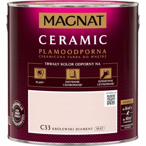 Pittura murale in ceramica Magnat 2,5 l Królewski Diament C33 opaca