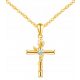  COLLANA IN ORO COMUNIONE CROCE CATENA IN ARGENTO