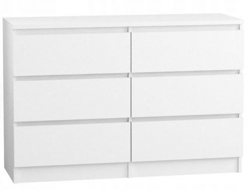  Cassettiera Caringtonstel Cassettiere 120 x 40 x 75 cm bianco opaco